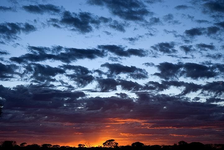 Tramonto nel deserto